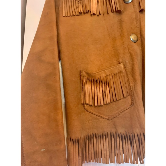 💕SOLD💕 1970’s Vintage Western Fringe Jacket - Picture 2 of 5